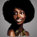 African Woman by Gokta